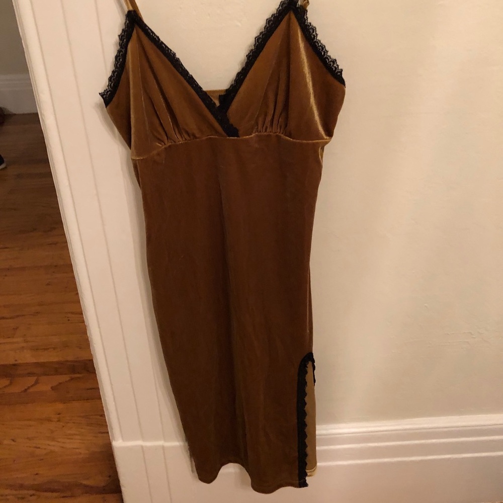 Sexy velvet lace dress